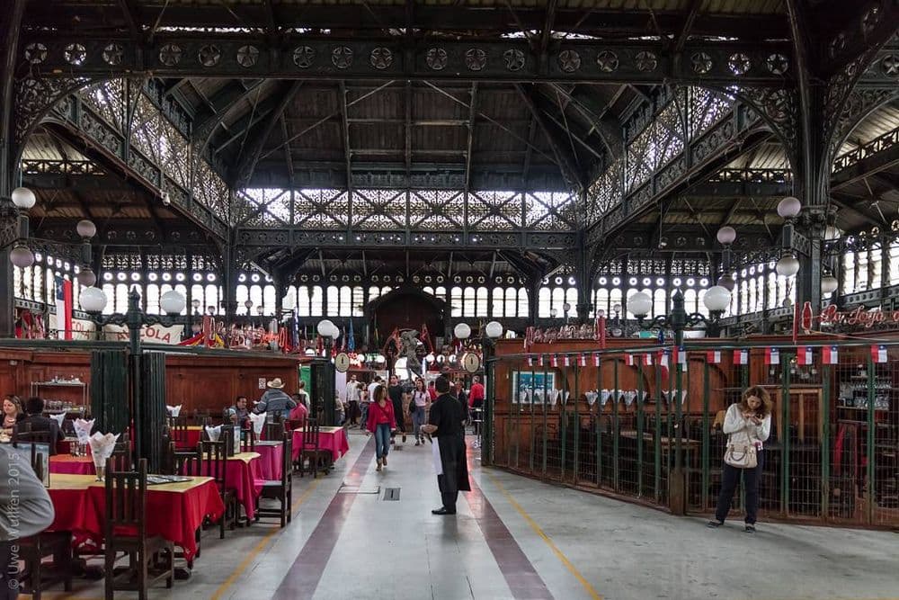 Santiago de Chile Sehenswürdigkeiten: Mercado Central. Quelle: Flickr.