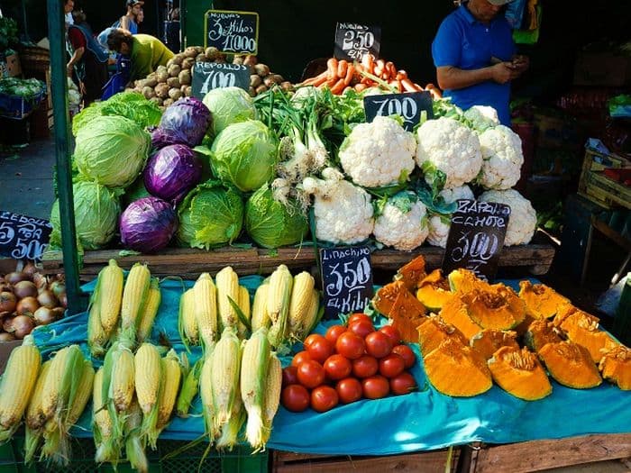 Marché de la Feria Valparaiso Chili