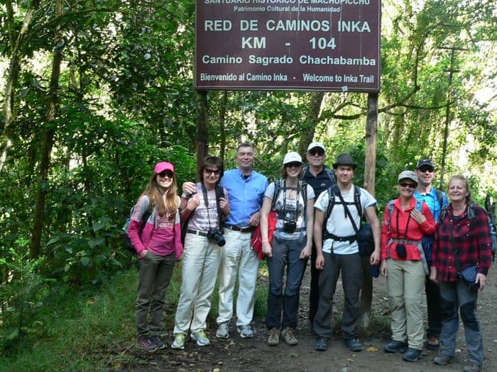 Mit dem Zug ging es bis km104.