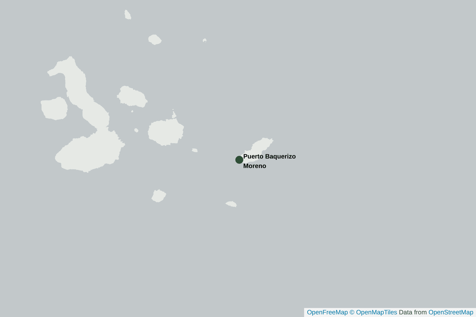 Karte von Puerto Baquerizo Moreno